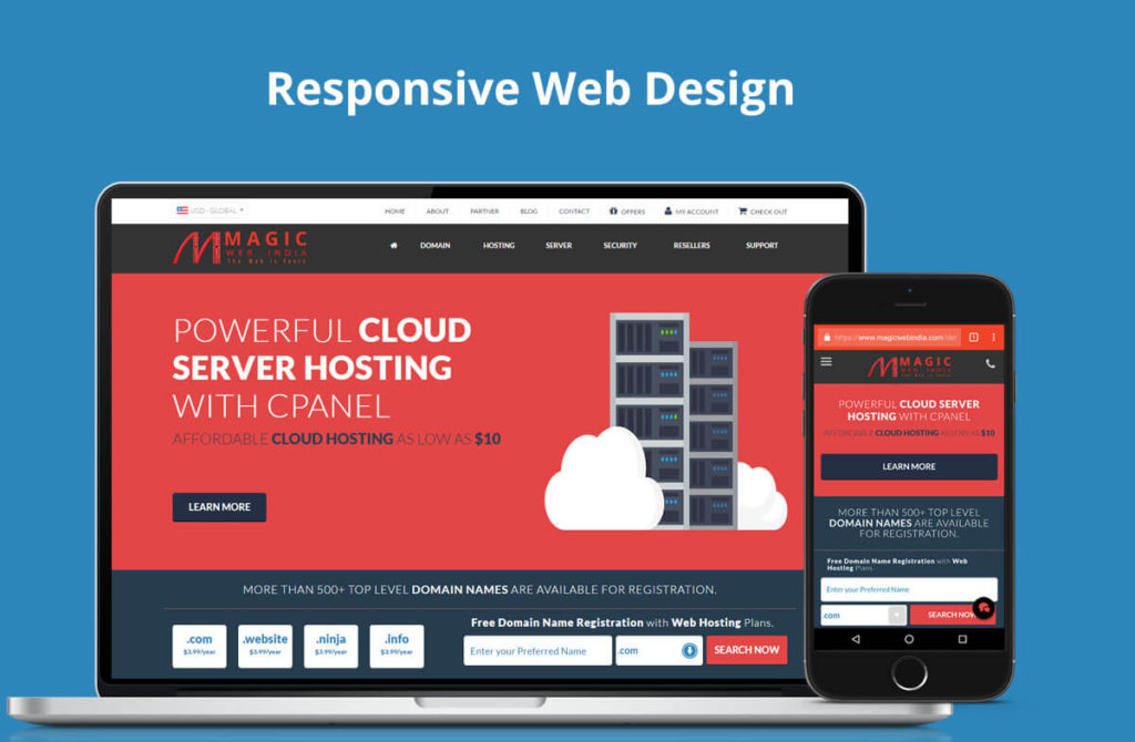 responsive web design trend by Magic Web